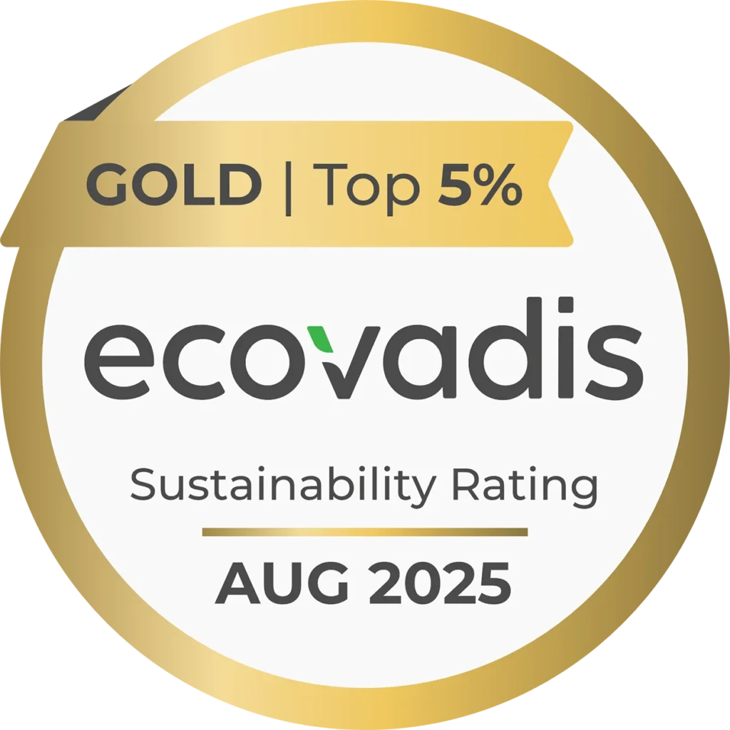 medaglia d'oro ecovadis sustainability record